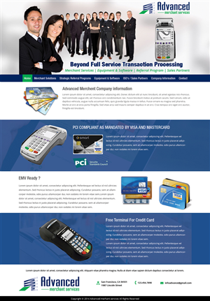 Web-Design von Creative Usha für Advanced Merchant Services | Design: #3683866