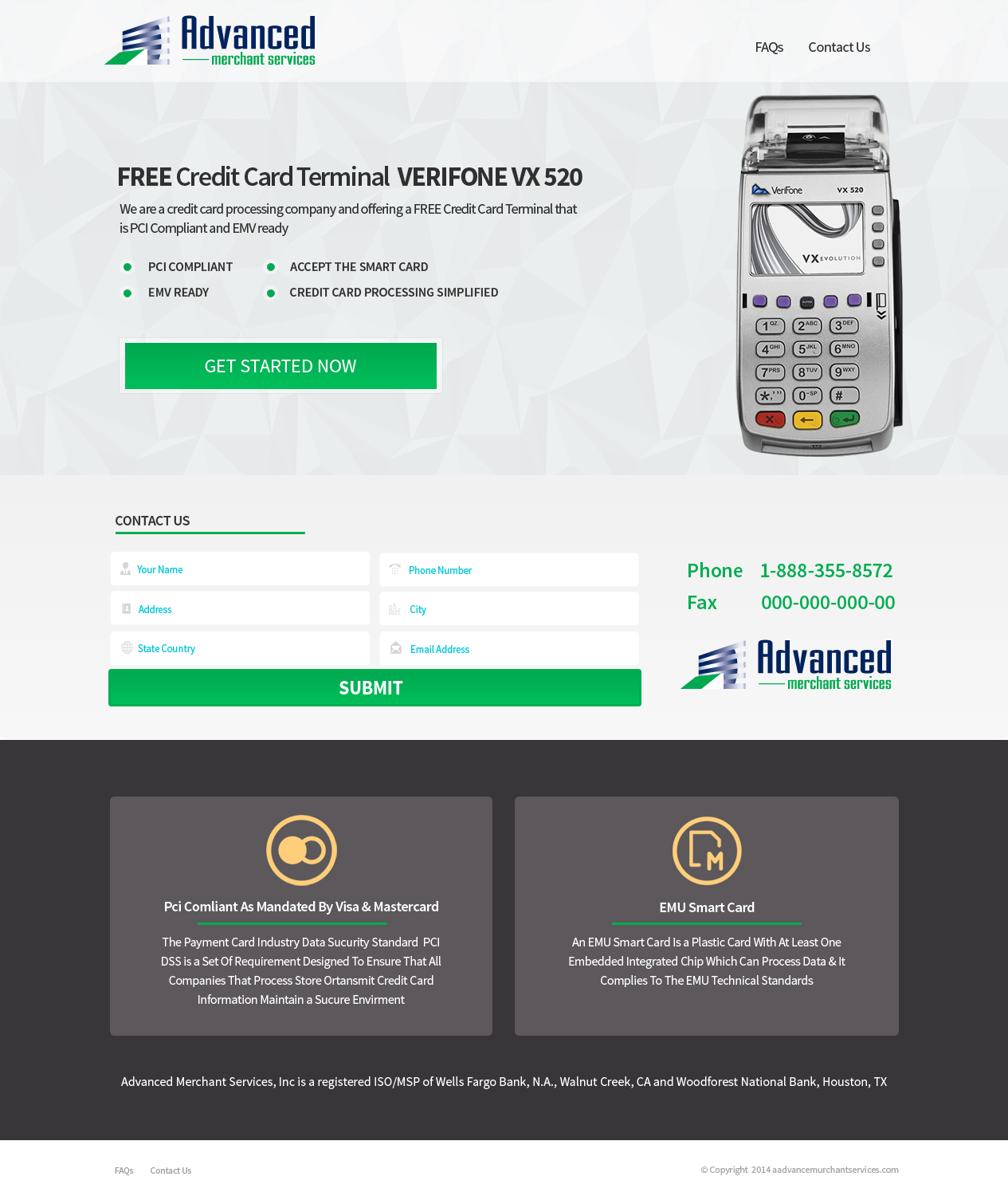 Web Design by TechWise for Advanced Merchant Services | Design #3690143