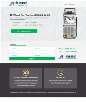 Web Design by TechWise for Advanced Merchant Services | Design #3690143