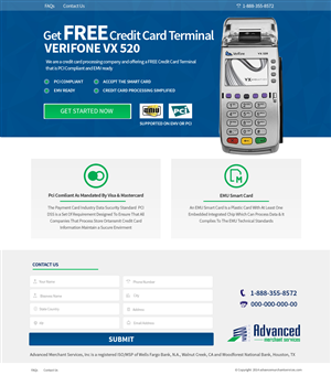 Web-Design von TechWise für Advanced Merchant Services | Design: #3690152
