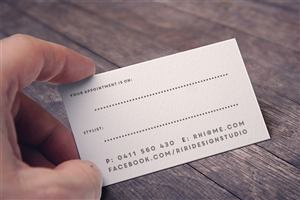 Rhiannon Winston - Hair Stylist | Business Card Design by Atlas