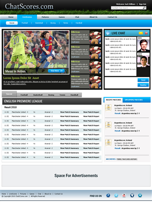 Web Design by Expert Designer for Chatscores | Design #112547