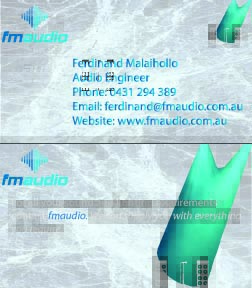 Visitenkarten-Design von Peter Richards für FM Audio | Design #100961