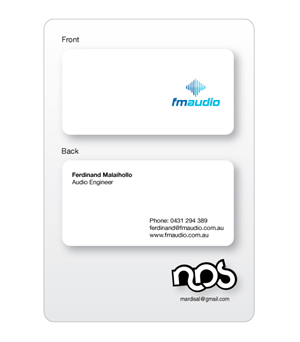 Business Card Design by MDS - bonusplusdesign.com for FM Audio | Design: #100067