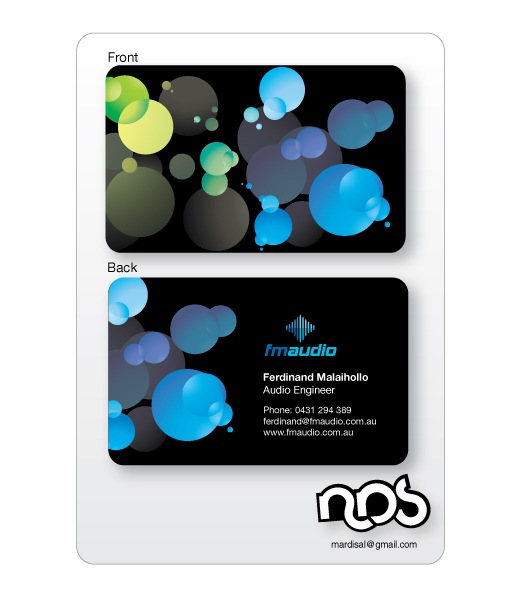 Business Card Design by MDS - bonusplusdesign.com for FM Audio | Design #100068