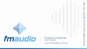 Business Card Design by Imajin Studios for FM Audio | Design #111651
