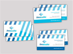 Business Card Design by Darina Stoianova for FM Audio | Design: #100328