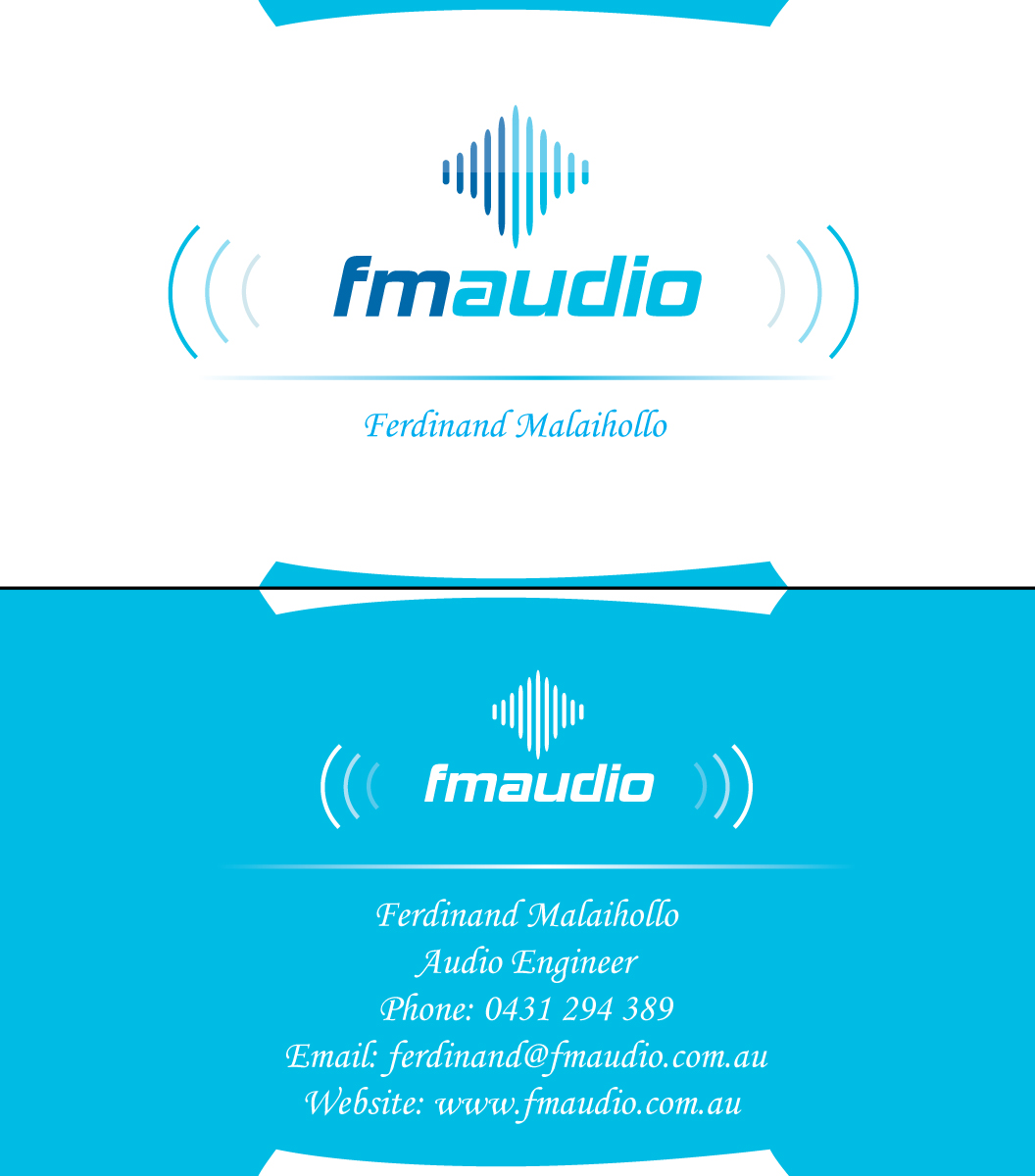Diseño de Tarjeta de Presentación por Harpreet  singh para FM Audio | Diseño #100829