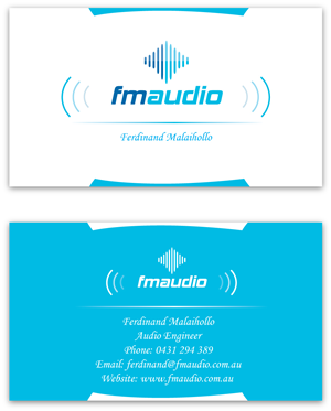Business Card Design by Harpreet  singh for FM Audio | Design: #101864