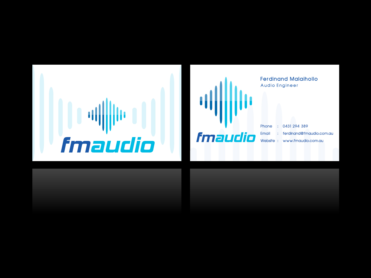 Business Card Design by sangrafik for FM Audio | Design #108238