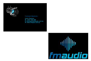 Business Card Design by Gekko Web Design for FM Audio | Design: #101894