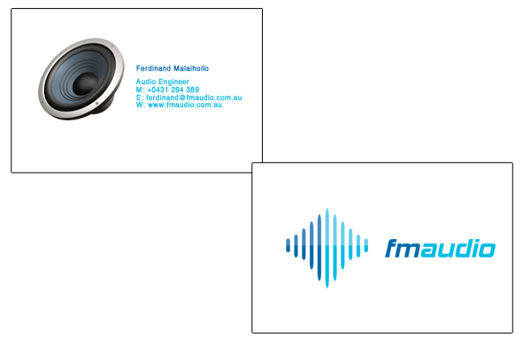 Design de Carte de Visite par Gekko Web Design pour FM Audio | Design #102453