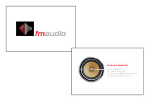 Business Card Design by Gekko Web Design for FM Audio | Design: #104652