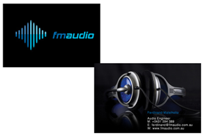 Business Card Design by Gekko Web Design for FM Audio | Design: #108603