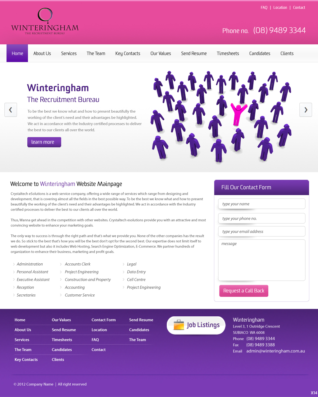 Web Design by pb for this project | Design #920088