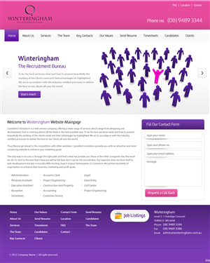 Web Design by pb for this project | Design: #920088