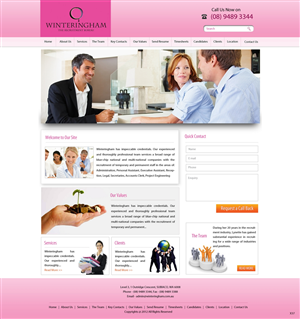 Web Design by pb for this project | Design: #922500