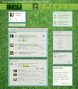 Web Design by Oxygen Creatives for Sporting Nation Ltd | Design: #941850