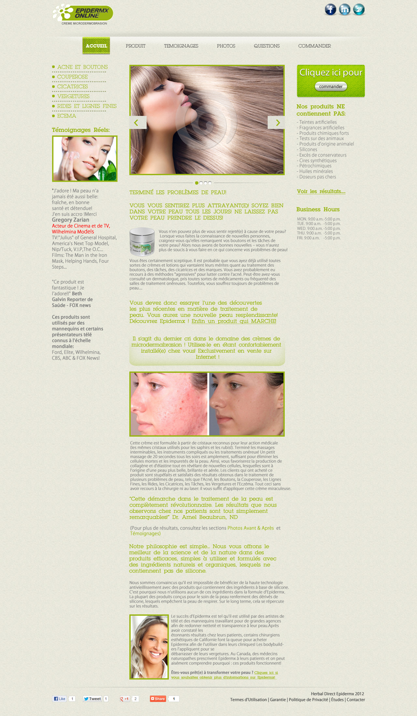 Web Design par Impressive Sol pour herbal Direct SL - b36952430 | Design #927078