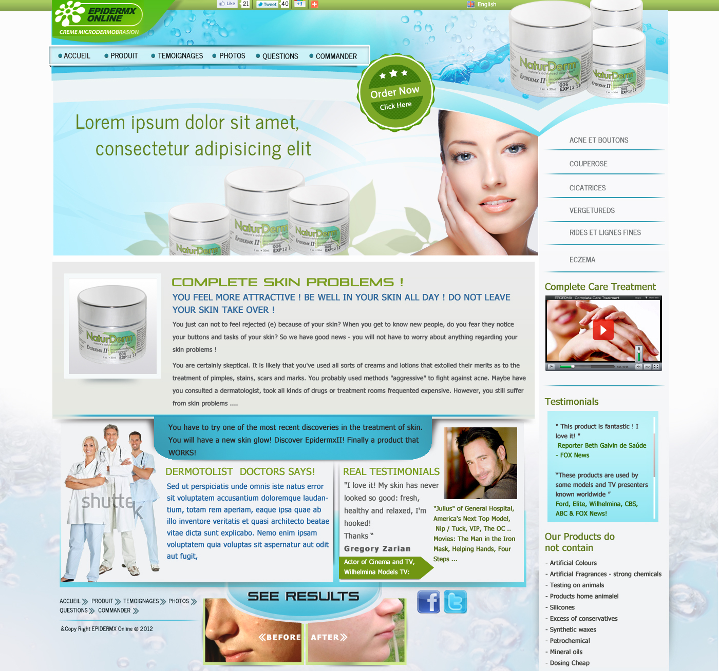 Web Design by Da Miracle for herbal Direct SL - b36952430 | Design #1003128