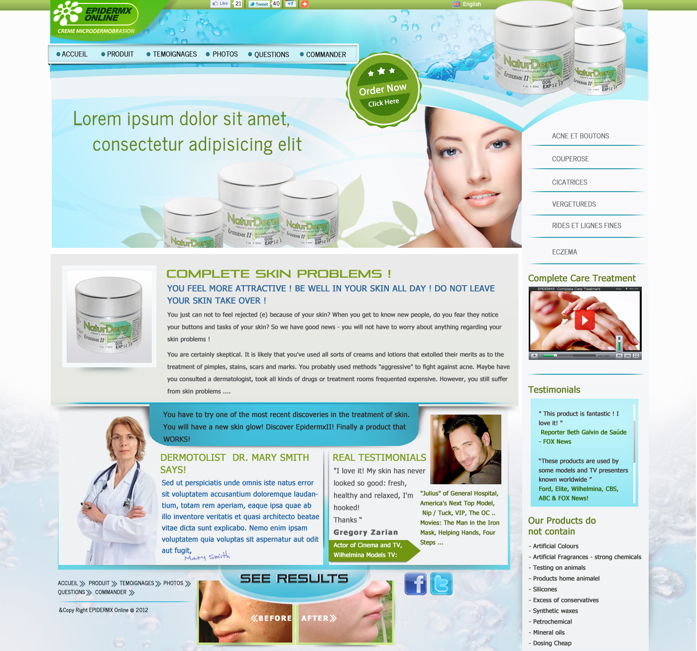 Web Design by Da Miracle for herbal Direct SL - b36952430 | Design #986165
