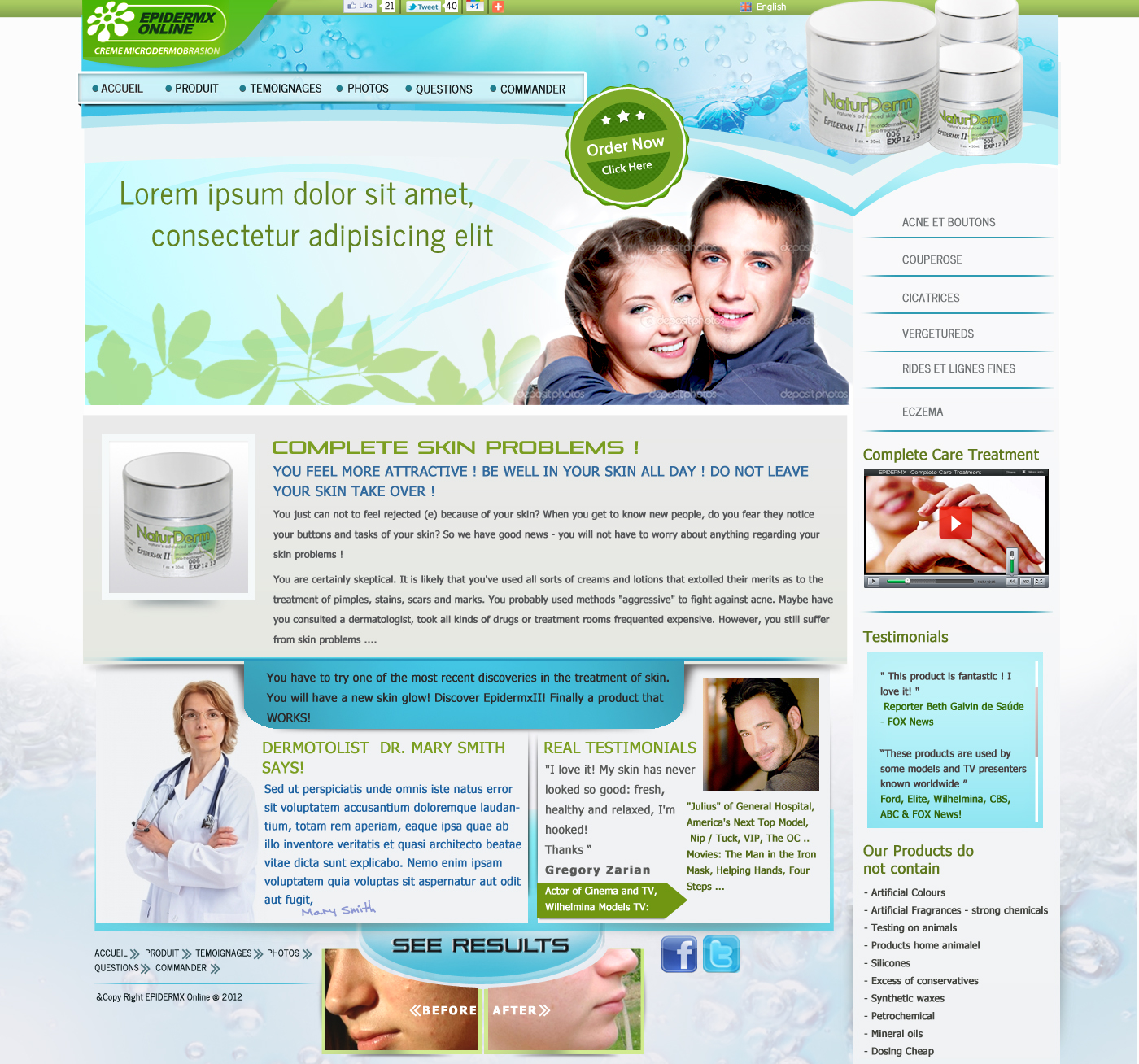 Web Design by Da Miracle for herbal Direct SL - b36952430 | Design #986169