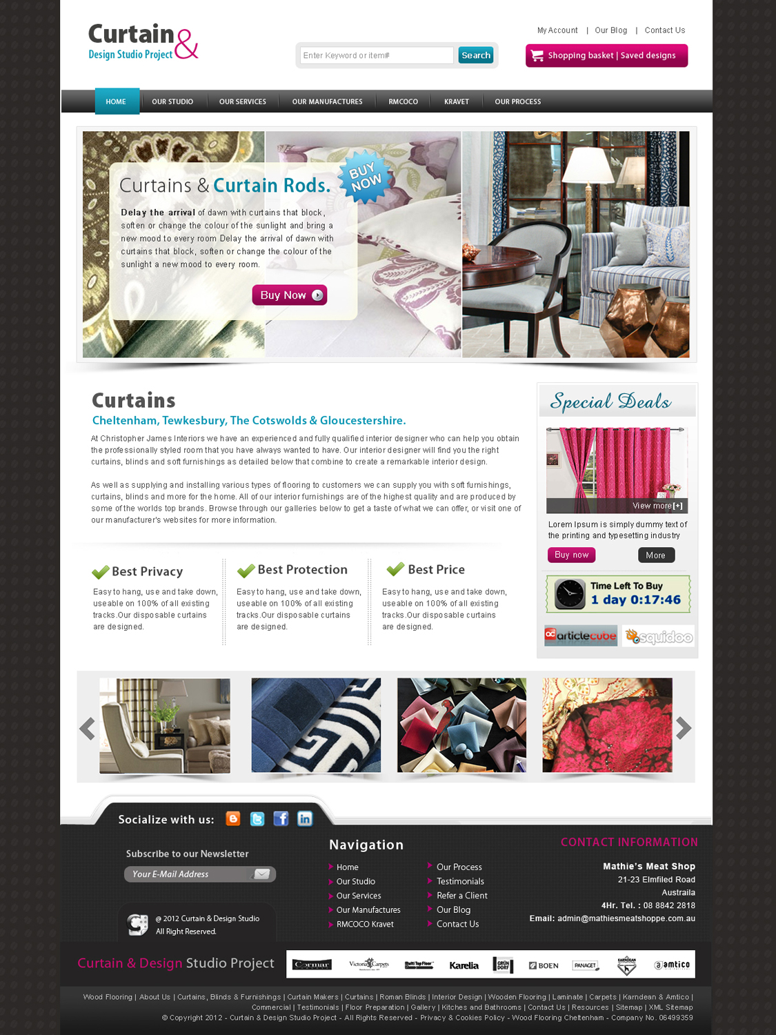 Wordpress Design by webxvision for Boomtown Internet Group, Inc. | Design #942792