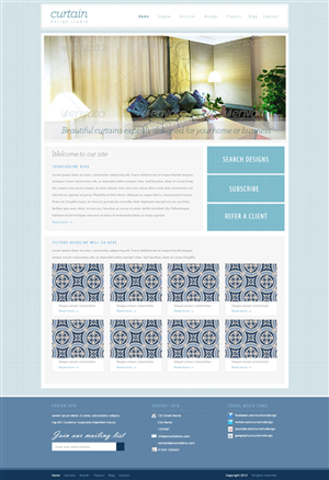 Curtain & Design Studio  | Wordpress Design by tinthumb