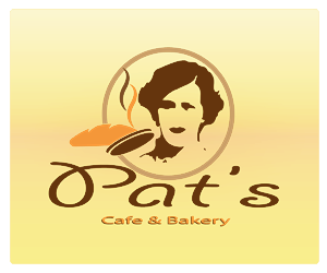 Logo Design by txt2me for Pat's Cafe & Bakery | Design: #3674752