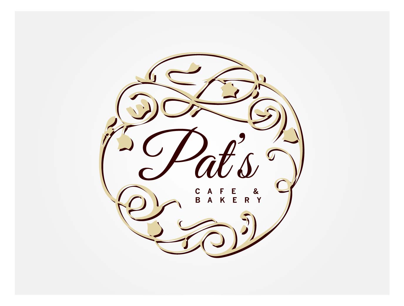 Logo Design by wonderland for Pat's Cafe & Bakery | Design #3688536