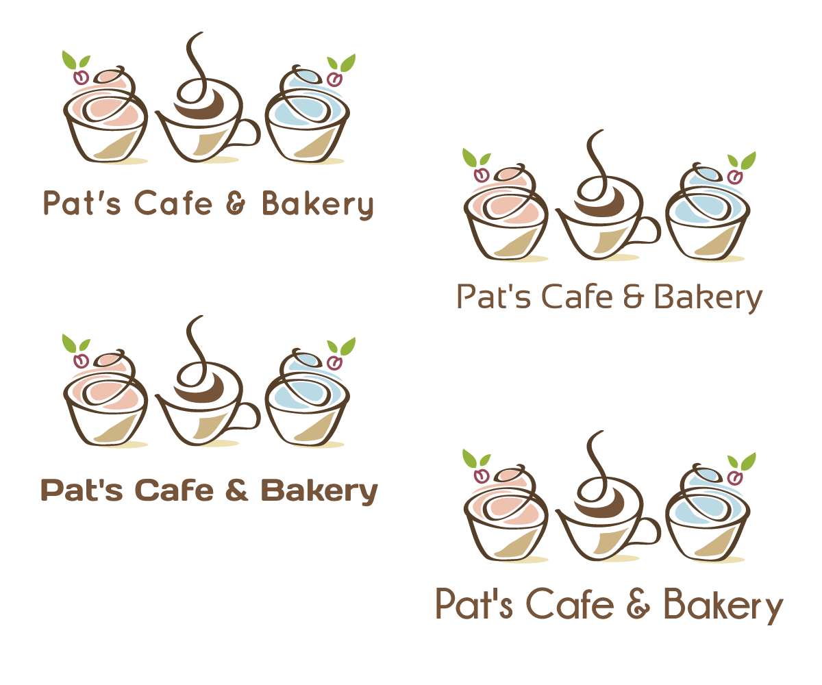 Logo Design by dalia sanad for Pat's Cafe & Bakery | Design #3664283