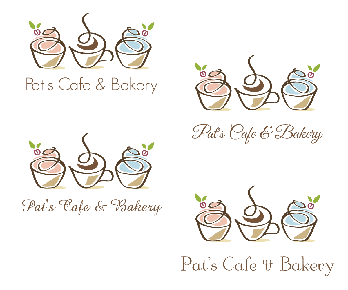 Logo Design by dalia sanad for Pat's Cafe & Bakery | Design #3664286