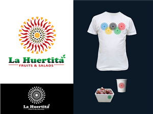La Huertita Fruits & Salads | Logo Design by P.O.Design