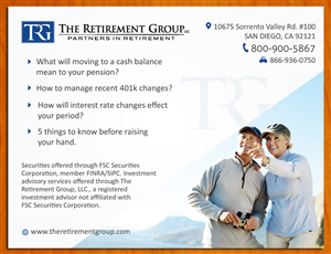 Postkarten-Design von Sbss für The Retirement Group | Design: #3682946