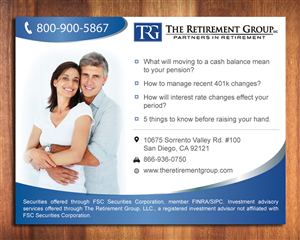 Postkarten-Design von Sbss für The Retirement Group | Design: #3700233