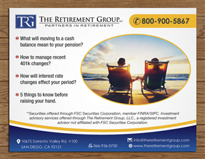 Postkarten-Design von Sbss für The Retirement Group | Design: #3720045