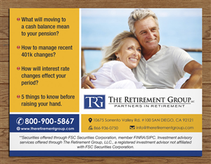 Postkarten-Design von Sbss für The Retirement Group | Design: #3720047