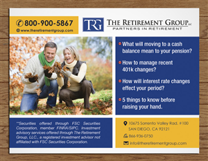 Postkarten-Design von Sbss für The Retirement Group | Design: #3720063