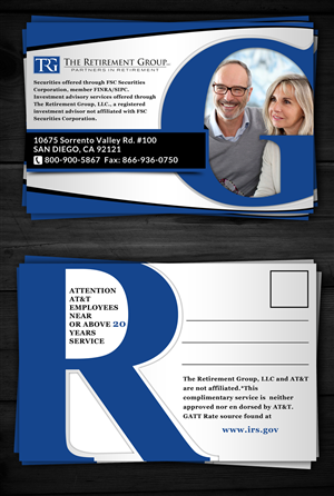 Postcard Design by ESolz Technologies for The Retirement Group | Design #3680022