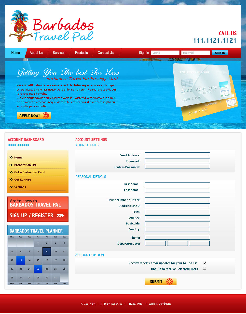 Web-Design von Expert Designer für Barbados Holiday Lettings | Design #101608