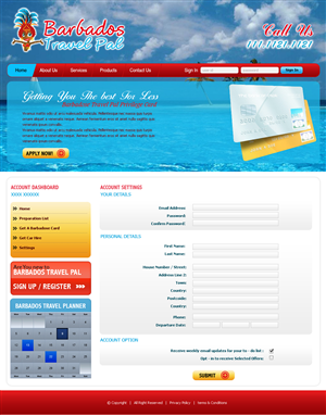 Diseño Web por Expert Designer para Barbados Holiday Lettings | Diseño: #102039