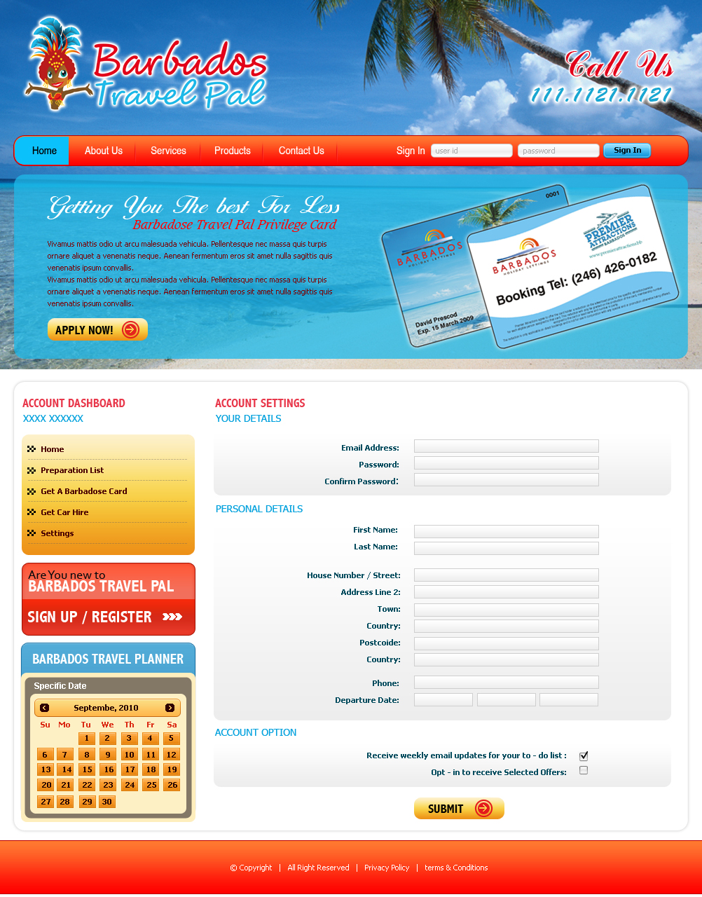 Diseño Web por Expert Designer para Barbados Holiday Lettings | Diseño #102131