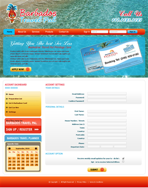 Web Design by Expert Designer for Barbados Holiday Lettings | Design #102142