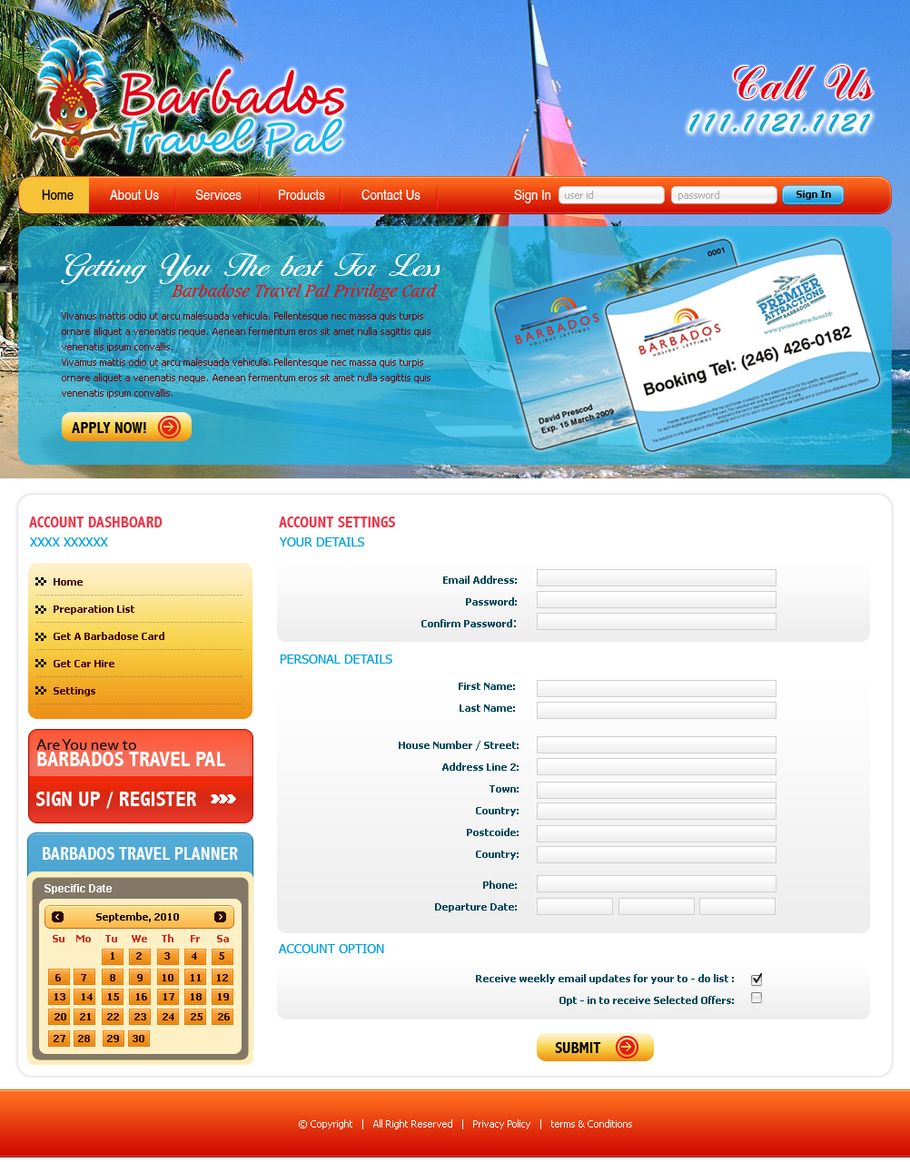 Diseño Web por Expert Designer para Barbados Holiday Lettings | Diseño #102646