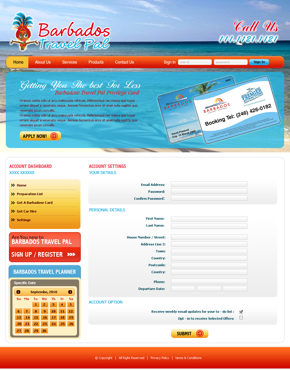 Diseño Web por Expert Designer para Barbados Holiday Lettings | Diseño #102648