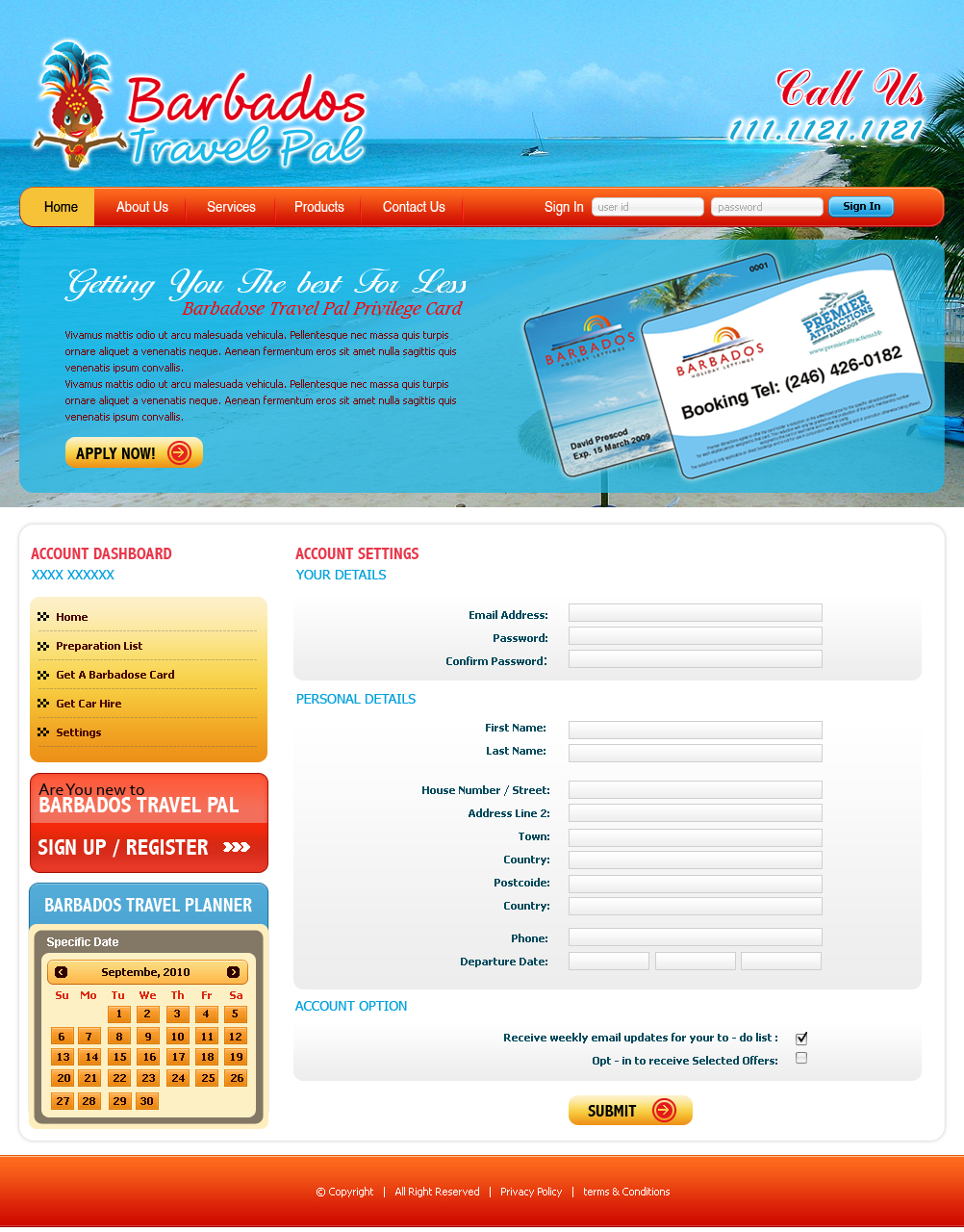 Diseño Web por Expert Designer para Barbados Holiday Lettings | Diseño #102649