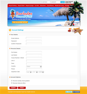 Diseño Web por Sky Ram para Barbados Holiday Lettings | Diseño: #102992