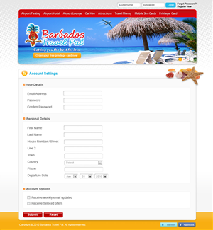 Diseño Web por Sky Ram para Barbados Holiday Lettings | Diseño: #103681