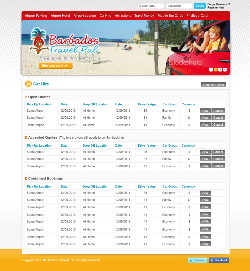 Diseño Web por Sky Ram para Barbados Holiday Lettings | Diseño #103689