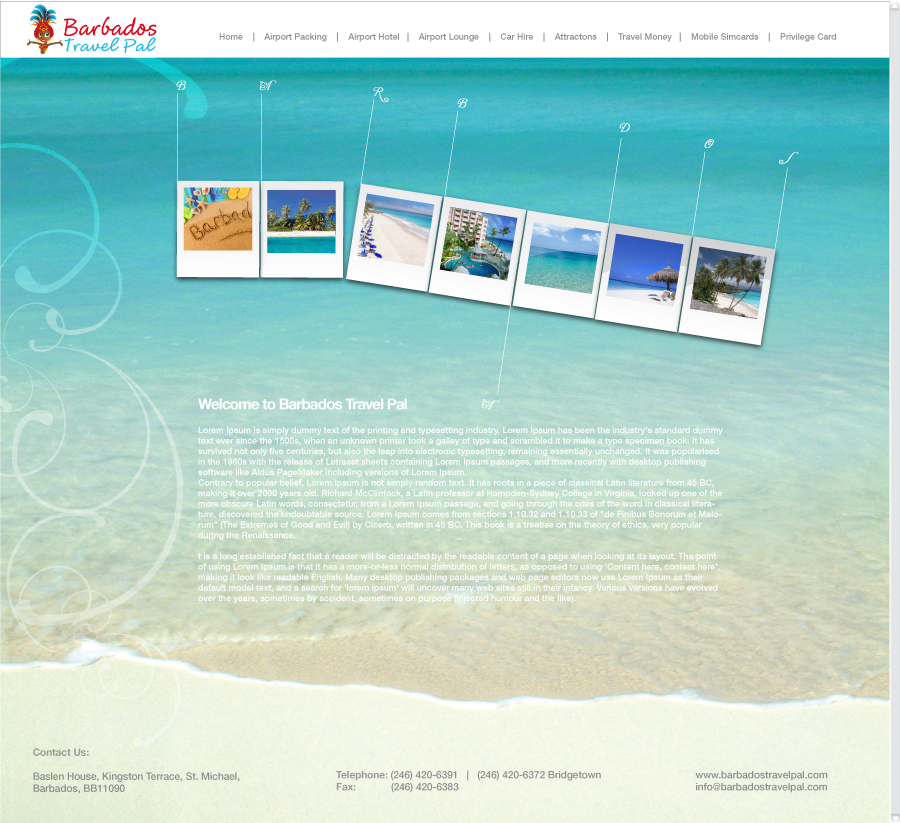 Web Design by MDS - bonusplusdesign.com for Barbados Holiday Lettings | Design #101696